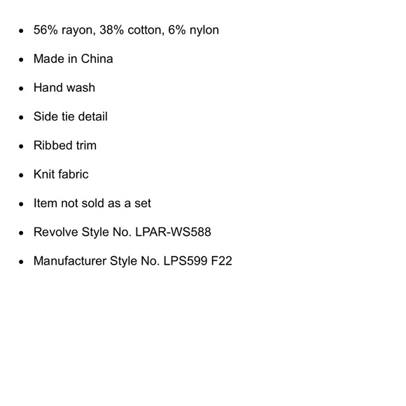 LPA Caliana Tie Top - Picture 5 of 5